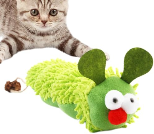 Giocattoli di erba gatta per gatti simpatici giocattoli per gatti - gattino di peluche con erba gatta - giocattoli interattivi per gatti cigolanti giocattolo per masticare animali domestici