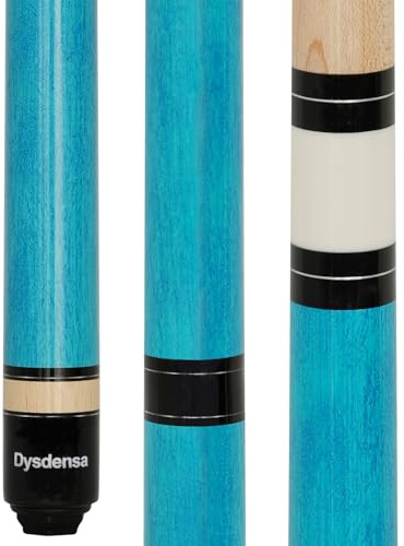 Dysdensa 3-Piece Heavy Jump Break Cue Stick 24-25 oz, Canadian Maple Wood 14mm Crystal Tip for Jumping or Breaking