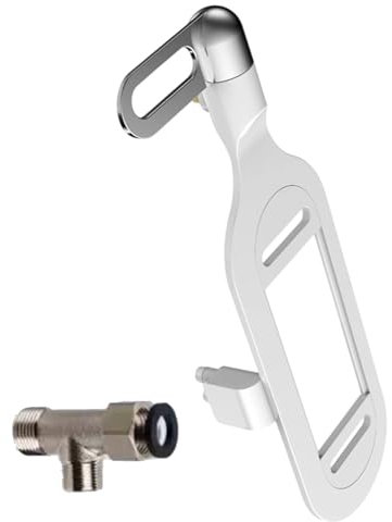 FackLOxc Accesorio de bidé para inodoro con doble boquilla retráctil, no eléctrico, ajustable, presión de agua, accesorio de bidé para inodoro
