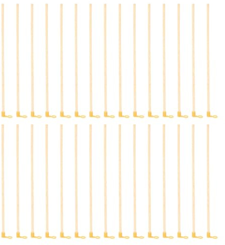 NUOBESTY Poignées de Lanterne en Bois 30 Pièces Bâtons de Lanterne Portatifs 27 CM en Bambou Accessoires Légers Fourniture pour Fêtes Garçon et Filles et Décoration Extérieure