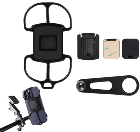Supporto per telefono per bicicletta | 360 gradi girevole regolabile morsetto universale | supporto manubrio per smartphone - per ciclismo, spostamenti, navigazione, videochiamate, registrazione video