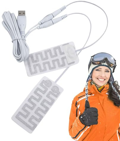 USB-värmefilm – USB elektriska värmekuddar | uppvärmda handskar vinter | utomhus handfötter värmare, för kallt väder, kolfiberelement, bärbar gör-det-själv kläder termisk värmare