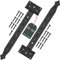 KOTARBAU® 2 Stück Kreuzgehänge Schwarz 350 mm Ladenband Scharnier Schwarz Band Türscharnier Aussen Tor Scharniere Torbänder Torscharnier Baubeschlag Gartentorband Pulverbeschichtet