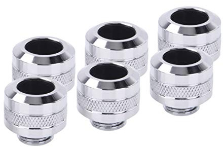 Alphacool istapp PRO 13 mm HardTube Fitting G1/4 – krom sexpack anslutning