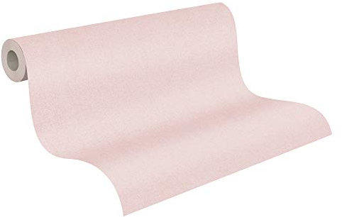 A.S. Création Vliestapete New Elegance Deutschland tapeziert Unitapete einfarbig 10,05 m x 0,53 m rosa 375481 37548-1
