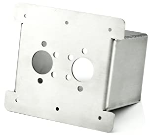 Autoterm Einbauflansch Luftheizung für Böden 40mm / 80mm, Edelstahl, passend Air, Webasto, Eberspächer Standheizungen (80mm Bodentiefe)