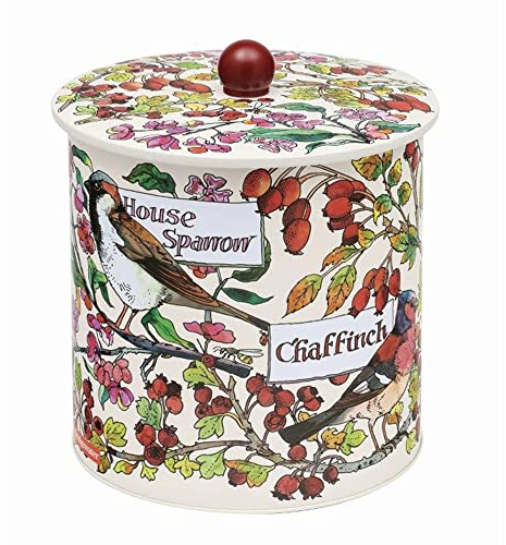 Elite Gift Boxes Emma Bridgewater Birds in Hedgerow Biscuit Barrel - 170 (d) x 173mm