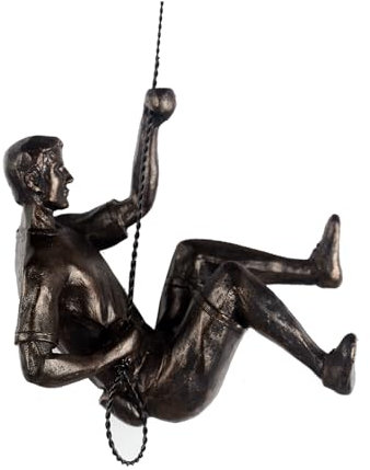 XYQXYQ Arte decorativa da parete moderna, arte creativa scalatore di ruggine, scultura maschile per la casa