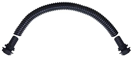 TS-TRADES Regentonnen Verbindungsset 3/4 Außengewinde + Mutter & Dichtung x 1 Schlauchanschluss inkl. 1 (Ø25mm) Spiralschlauch Länge ca. 1m