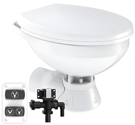 SEAFLO Toilettes électriques à chasse d'eau douce silencieuse 12 V (standard)