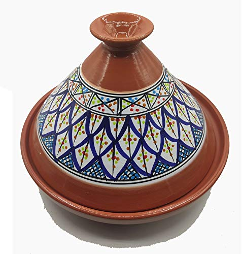 Tajine in Terracotta XL 32cm – Autentica Pentola Etnica Marocchina/Tunisina con Ebook Gratuito 2910201100