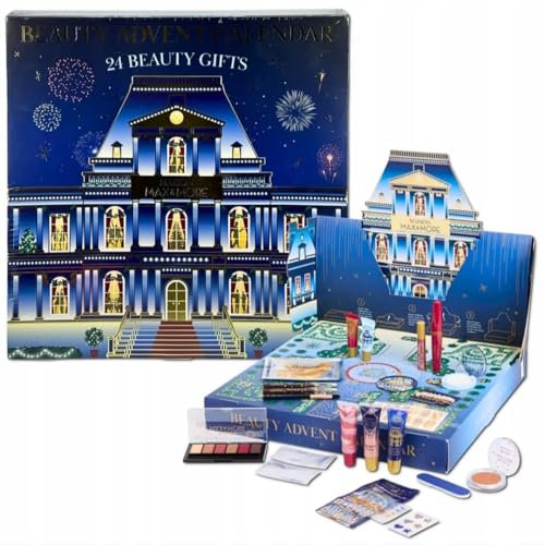 Totoll Shop MAX & MORE Adventskalender – 24 Luxus Kosmetikprodukte für Make-up & Pflege, Überraschungsgeschenk für die Adventszeit