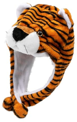 Cappello Animale Peluche Marrone per Bambini, Festa Compleanno