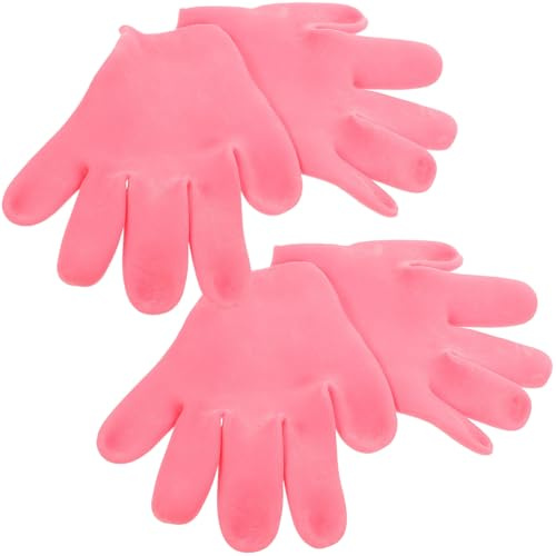 TOYZFRIENDY 2 paia Guanti Idratanti Mani Notte in Silicone per Secca e Ruvida Guanti Nutrienti Rigeneranti con Effetto e Anti-rughe per Uso Notturno e Riparazione Danneggiata