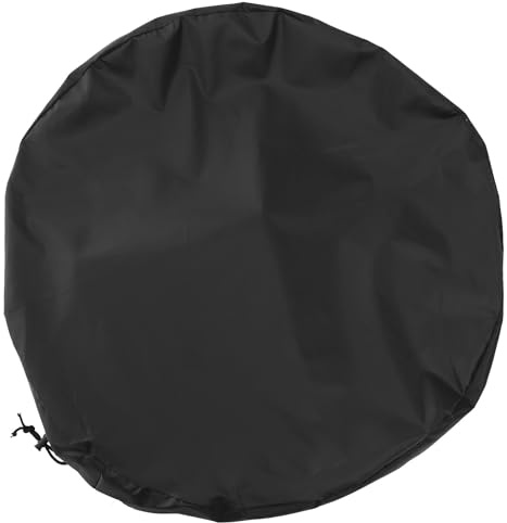 DOITOOL Funda Protectora para Cubo de Lluvia de Jardín, Cubierta de Barril de Oxford 210d Negro 65x10 Cm, Tapa Sellada Cordón para Exteriores y Protección UV Color Color Aleatorio