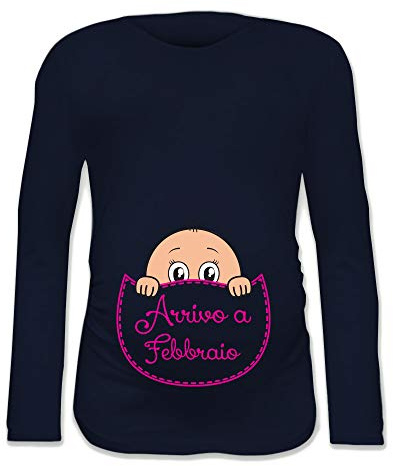 Babloo T Shirt Maglia Premaman in Arrivo a Gennaio Manica Corta