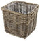 FRANK FLECHTWAREN Flechtkorb, Pflanzkorb, Rattankorb, Übertopf, Pflanzer Rattan, groß ca. 27 x 27 x 25 cm