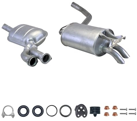 Ferroz Export Ersatz für Komplette Auspuffanlage ab Kat Mercedes Benz 190 W201 1991-1993 Auspuff