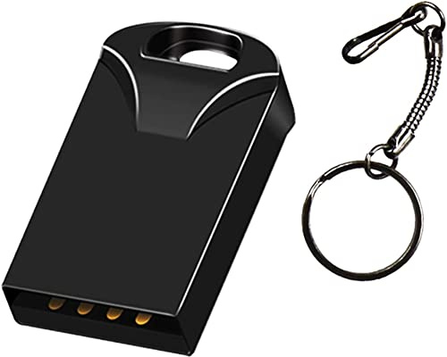 64GB Mini USB Flash Drives Memory Sticks Thumb Drive Pen Drives with OTG & Type-C Transformer (Black)