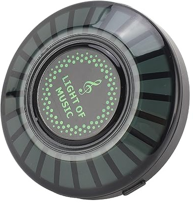 Lámpara de Sonido para Automóvil, Fuerte Atracción Magnética, Ritmo Dinámico, Iluminación Estéreo, Inicio con un Clic, Accesorios de Fotografía, Peso de 2.2 Oz, Potencia de 3 W,