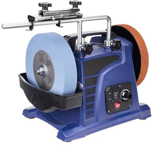 Affilacoltelli raffreddato ad acqua a bassa velocità da 8/10, lucidatrice elettrica da tavolo for smerigliatrice di coltelli bagnati,forbici da banco multifunzionali,coltelli for incisione, strumenti