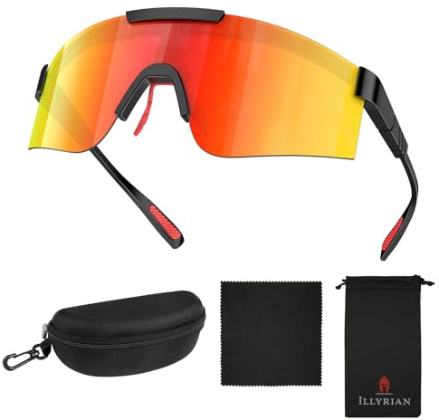 Ambienden Gafas Ciclismo Hombre Mujer - Gafas Running Polarizadas ProteccióN UV400 - Gafas Deportivas Ligeras Para Esquiar Hacer Senderismo Pescar Y Jugar Al Golf