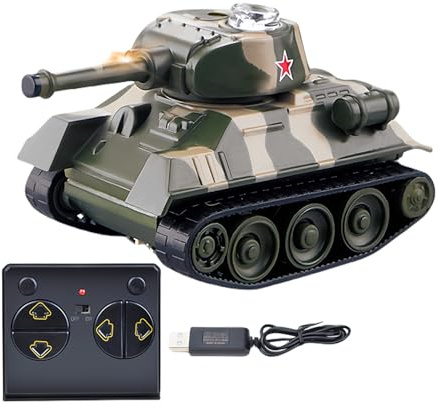 RC Stridsvagn Tankleksak Realistisk Interaktiv Smidig För Pojkar Och | Förskole stridsvagnsleksaker för Barn Pojkar Flickor Vardagsrum Sovrum Utomhus Trädgård STEM-Pedagogiska Lärandeaktiv