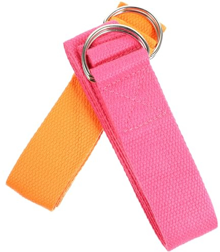 CONGARTENO Lot de 2 Bandes de Yoga 18 M en Élastique Ceintures de Traction pour Fitness et Musculation Sangle de Sport pour Étirements Pilates et Exercices de Renforcement