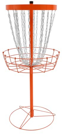 Discgolf korg med 24 kedjor, bärbar, hopfällbar frisbeegolf, målkorg, stabil stålram, väderbeständig, snabb installation, bärbar träningskorg för trädgård, camping, inomhus och utomhus, övningar för