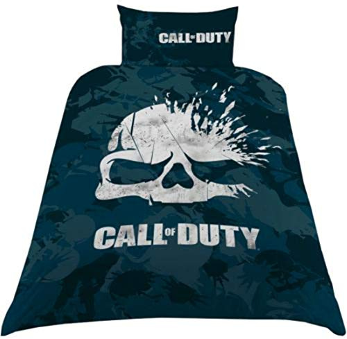 Call of Duty Single Duvet Set, Polyester-Cotton, Navy
