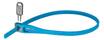 Hiplok Z LOK Bike Lock - Cyan. Bicycle Lock/Motorcycle Helmet Lock. Award Winning, Lightweight Zip Tie with Steel Core & 400mm Locking Length