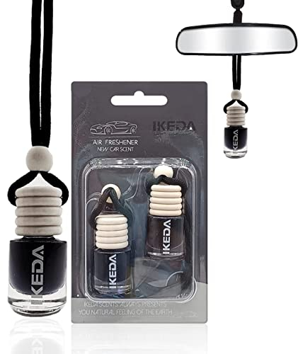 Car Air Fresheners for Men | Car Scent Air Freshener with New Car Smell | Strong Perfume Car Diffuser with Odour Eliminator Technology | Long Fragrant Car Accessories for Men | Ikeda Air Freshener Car