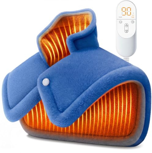 Mothers Day Gifts for Mom, Heating pad for Neck, Back, Shoulder, 3X Deeper Pain Relief, Ideal Gifts for Women, Wife, Fathers Day, Christmas, Birthday, 4 Auto-Off, Machine Washable, 6 Heat Settings