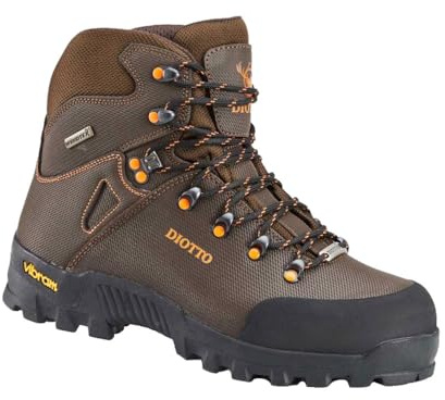 DIOTTO Botas de Caza y Trekking Nature, Piel Natural, Membrana Windtex®, Suela Vibram