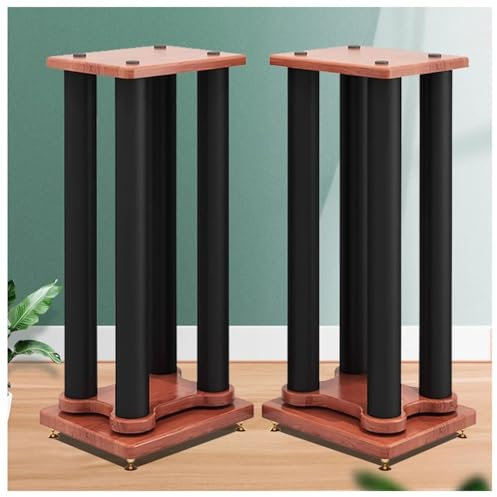 Soportes universales resistentes para altavoces de suelo con función de afinación de relleno de arena, ideal para sistema de sonido envolvente de cine en casa, 1 par (25 x 30 x 80 cm)