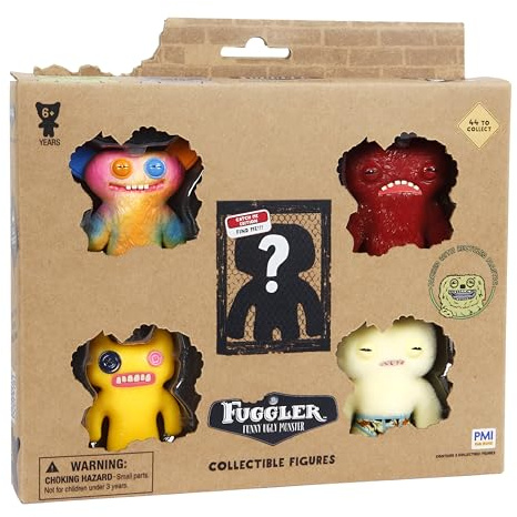 Bizak Fuggler, 5-pack figurer på 6,5 cm med samlarfigurer, 44 samlarfigurer, för pojkar och flickor +4 år (64110400-2)