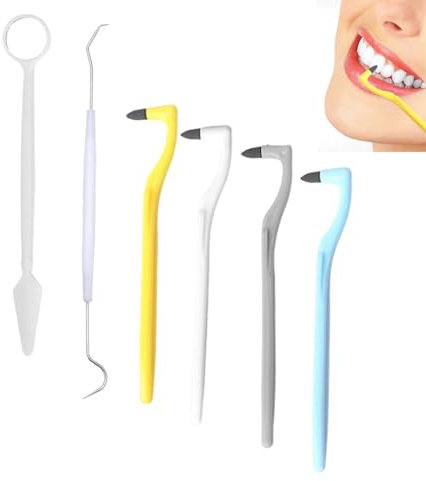 CULEO Kit per l'igiene dentale,6 pezzi Strumento manuale per la rimozione di macchie e tartaro