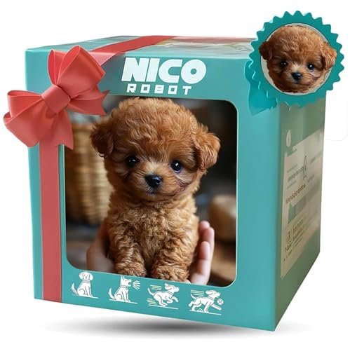 Smart Robot Dog 2025 - Juguete De Cachorro Robótico con Caminatas Realistas, Ladridos Y Caminatas De La Cola | Mascota Electrónica Interactiva para Niños Y Adultos (marrón)