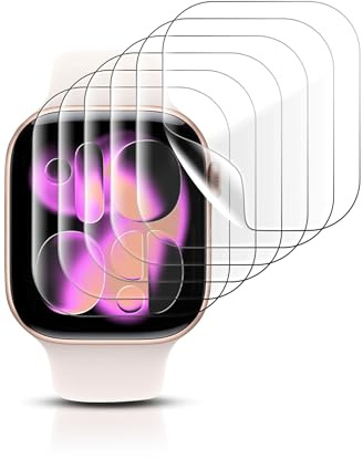 Yaekea 6-pack skärmskydd kompatibla med Apple Watch Series 11/10, 42 mm, ultratunn, självläkande TPU-film, för iWatch S11/10, 42 mm, 6-pack