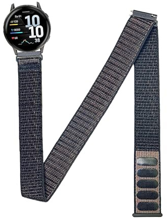 OUTPUTBT Pulsera de 50 cm compatible con Garmin Venu 4/3/2, Forerunner 570 47 mm/970/265/255/Vívoactive 4 bíceps/banda para el pie elástica deportiva de repuesto 22 mm para hombre y mujer, Nailon