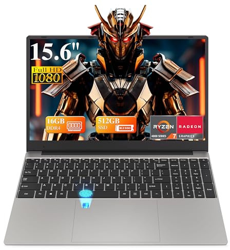 Ultra-fast Ryzen 7 4800H 8 Cores / 16 Threads Laptop 15.6″ – 16GB RAM / 512GB SSD – Fingerprint Reader • Bluetooth 5.0 • Dual-band WiFi Modules • 4 hours of use • Ideal for Students, Business & Gaming