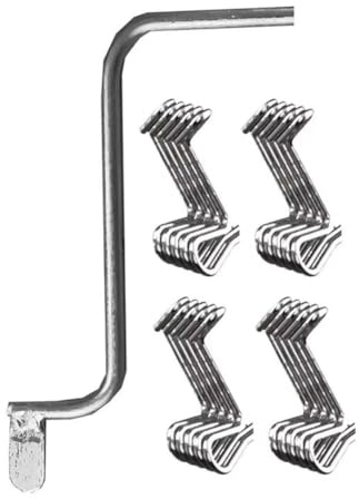 YGBWAOV Strumento di Tensionamento del Filo di Recinzione con 20X Tasselli per Filo con Manico, Attrezzo per Allungare il Metallo, Forniture per Riparazioni per Esterno, Giardino, e Agricoltura.