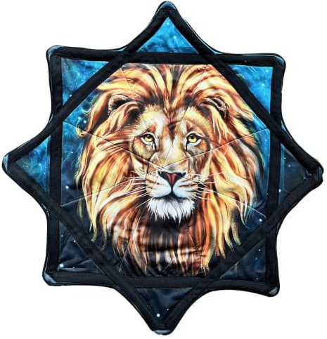 Mouchoir jonglage étoile 8 Points 24 Pouces, Jouet Flux Rotatif Tissu Doux | Tissu de jonglage imprimé double face avec coutures renforcées pour les fêtes et les rassemblements.(H)