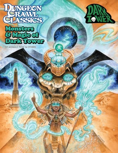 DCC RPG: Monsters & Magic of Dark Tower | DCC RPG tillbehörsbok. Lägger till 20 monster, 6 trollformler, 14 magiska föremål och gudomlig lore. 1+ spelare.