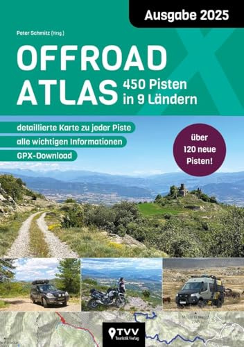 Offroad Atlas 2025: 450 Pisten in 9 Ländern