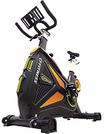Indoor Bike Professionale con volano da 18 kg Bicicletta allenamento Indoor con Resistenza Regolabile Disco Inerziale 18kg