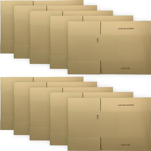 Sicignano | Caja de cartón americana, 76 x 40 x 55 cm, doble onda, resistente, con símbolos – Para envío, envío, embalaje, mudanza, almacén, embalaje – Disponible en paquetes (20)