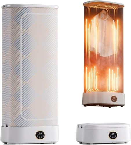 Ferro da stiro verticale portatile da 1000W senza fili, automatico for stirare indumenti con telecomando for una rapida rimozione delle pieghe dai vestiti