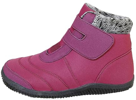 EODJXIO Biker Boots Donna 2026 Stivaletti Neri Scarpe Eleganti Galosce Bambina Doposci Neve Impermeabili Stivali Canadesi Uomo Scarponcini Bambino da (Rosa Caldo,39)