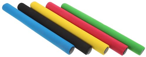 Toyvian Bâtons de Relais pour Garçon et Filles en Mousse Légère Antidérapante, Lot de 5 Pièces, Protège Les Mains et Améliore la Stabilité pour Activités Sportives en Plein Air
